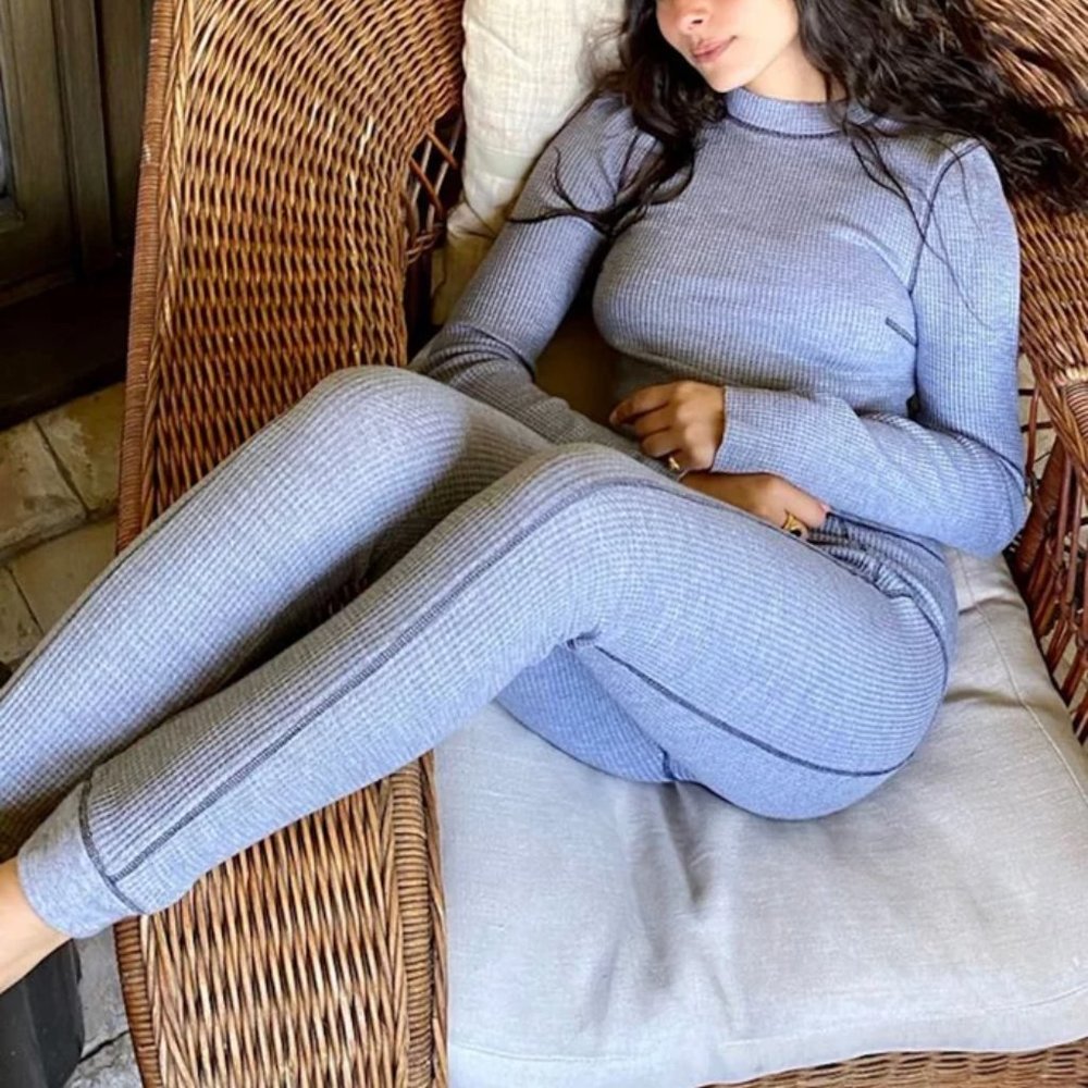 Out From Under Alani Thermal Legging - Slate - size Small